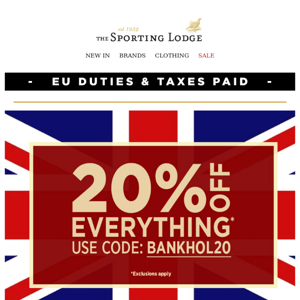 20% Off Everything Including Sale