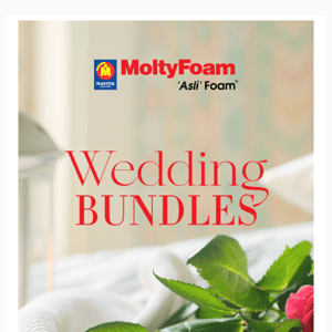 Master MoltyFoam Wedding Bundles!