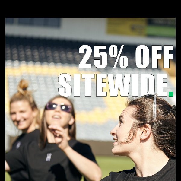 🏉 Sale - 25% Off Sitewide!