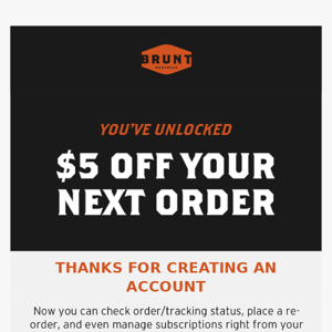 You've Unlocked $5.00 Off!