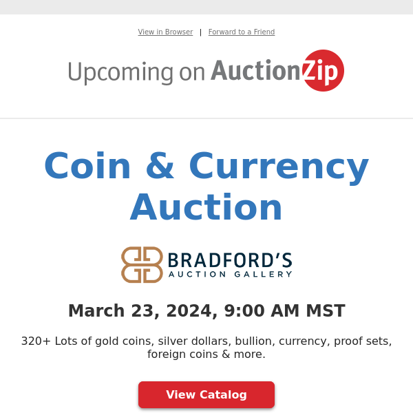 Coin & Currency Auction