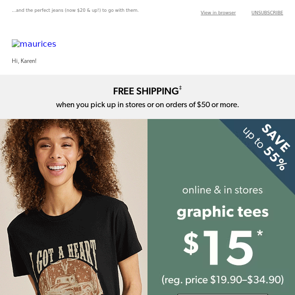 Hello, graphic tees *for $15*