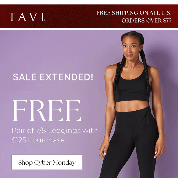 SALE EXTENDED: 30% off + FREE leggings