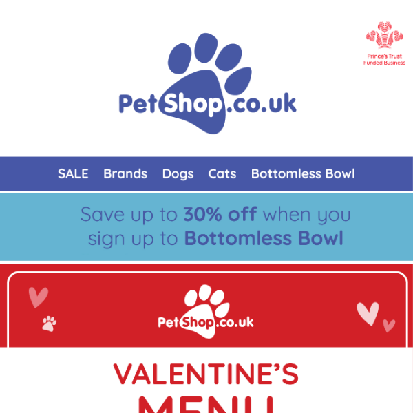 Treat  your furry friend this Valentine's Day