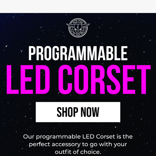 Shine with the NEW Programmable LED Corset! 😎🔥