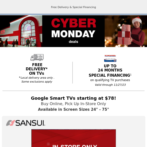 Get these Cyber TV Deals while they last!