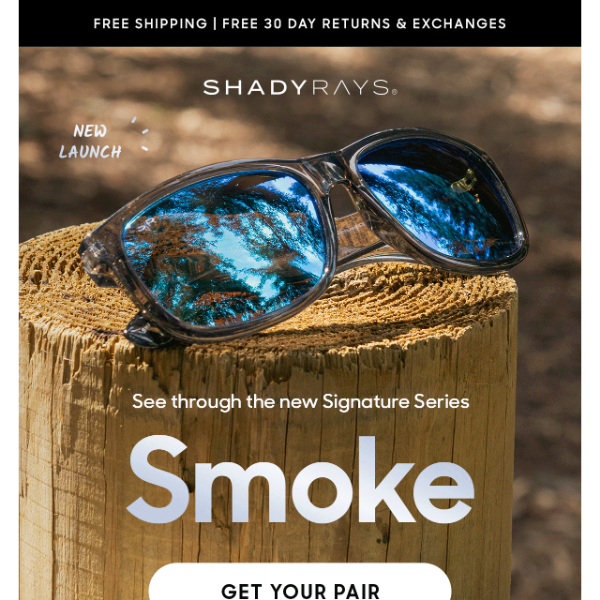 See through NEW Signature Series Smoke Frame