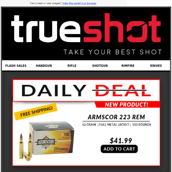 DAILY DEAL | Free Shipping on 223 | Free HP'S | Free Mag's