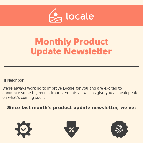 Locale Update 4/12: How we’ve improved this past month and what’s to come