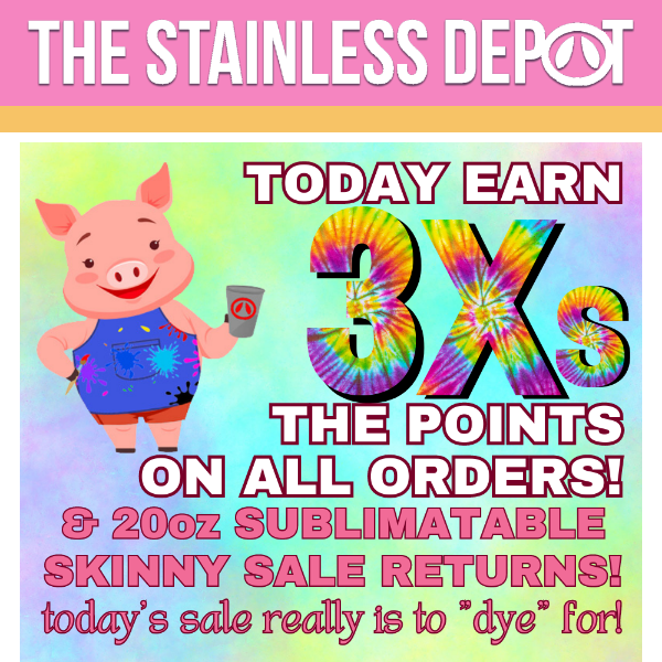 TGIF: get 3Xs the points & 20oz sub skinny sale!