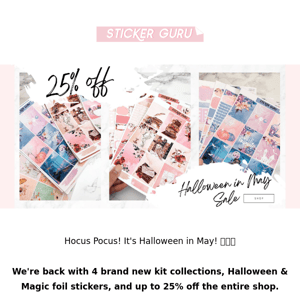 👻 HALLOWEEN IN MAY SALE 🎃