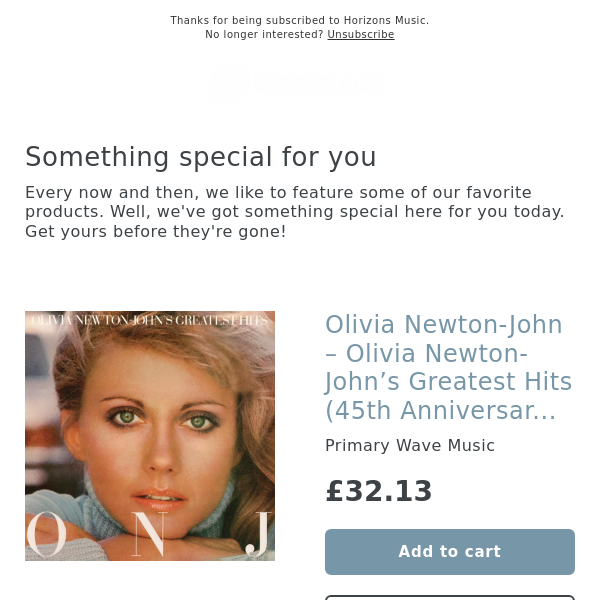 New! Olivia Newton-John – Olivia Newton-John’s Greatest Hits (45th Anniversary Deluxe Edition) [2LP]