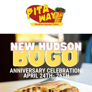 Anniversary BOGO at our New Hudson location!