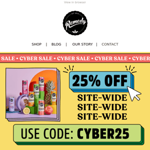 WANNA CYBER? 25% OFF SITEWIDE! 👾