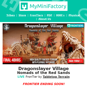 Ending soon: Dragonslayer Village! 🔥