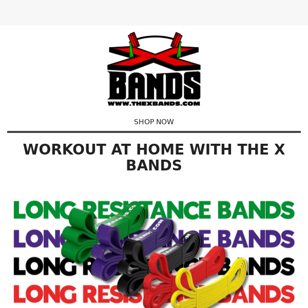 Get Fit from Home With The X Bands🔥