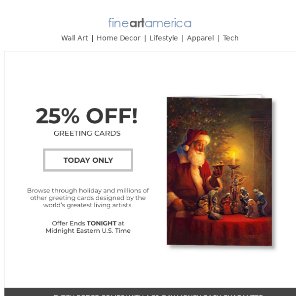 25% Off Greeting Cards!  Today Only!  Shop Cards from Independent Artists or Create Your Own Cards