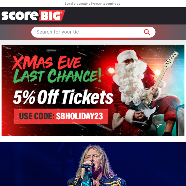 Last Chance Holiday Savings! / Def Leppard / Pink / Nicki Minaj / Sarah McLachlan / And More!