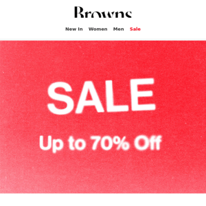 Up to 70% off! SALE just got even better