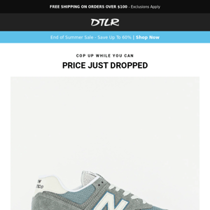 Hurry! The NEW BALANCE 574 price won't be this low for long!