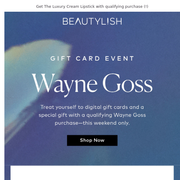 🎁 A free gift from Wayne Goss, this weekend only