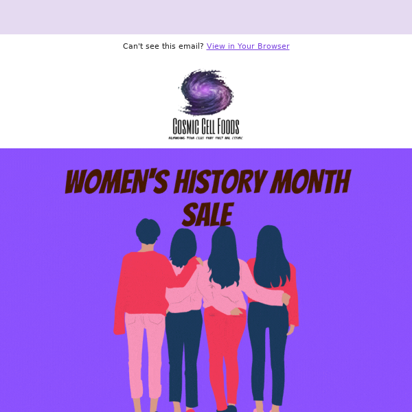 Hurry! Our Women's History Month Sale ends this week