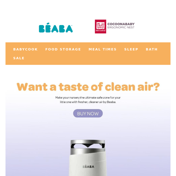 Say goodbye to allergies with Beaba Air Purifier 🌬️