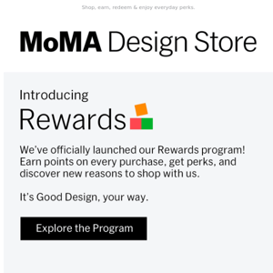 Introducing: A Rewards Program for You