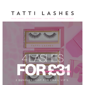 4 Lashes, £31, Just For Email 💌