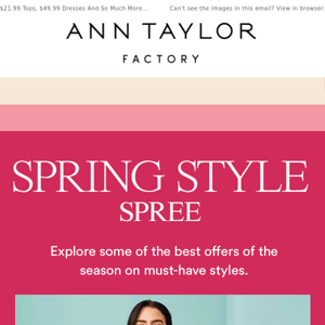 The Spring Style Spree Starts Now