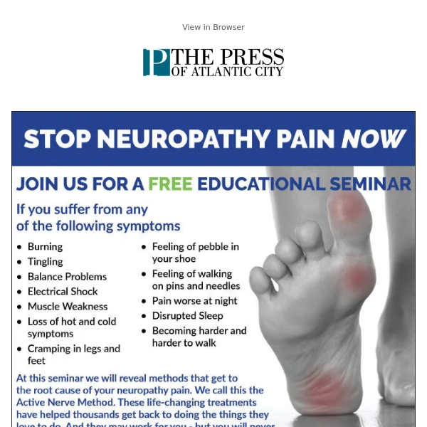 ADV: Say Goodbye to Neuropathy Pain!