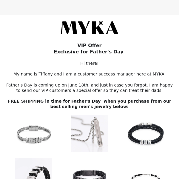 Exclusive VIP Offer for Father's Day