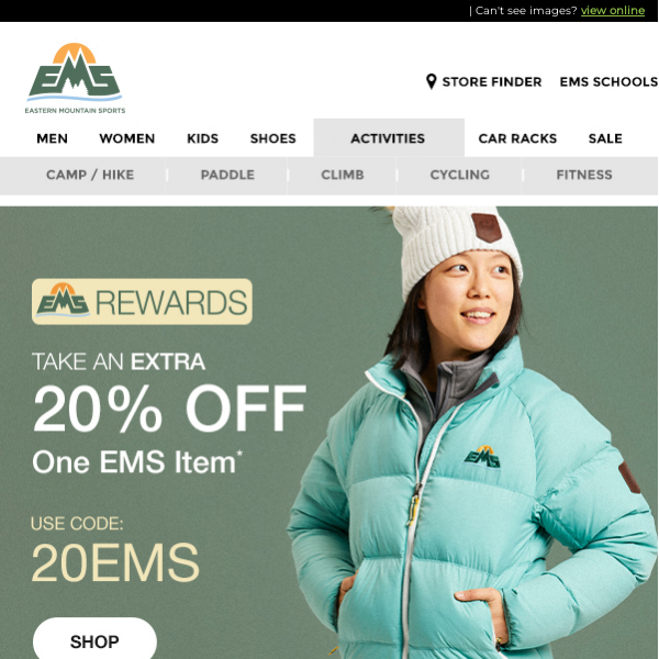 ♦ Take an Extra 20% OFF One EMS Item ♦