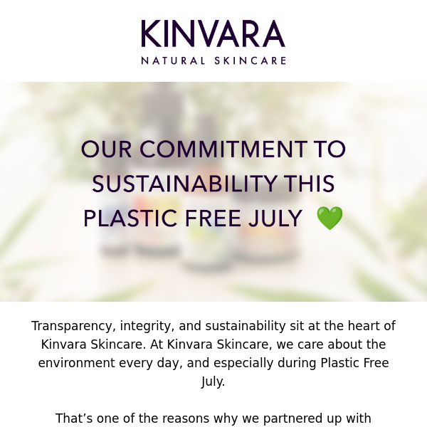 We're doing our part for Plastic Free July 💚