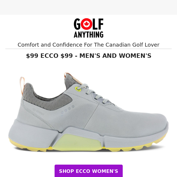 ⭕ $99 ECCO $99 ⭕ Men's & Women's Golf Shoes