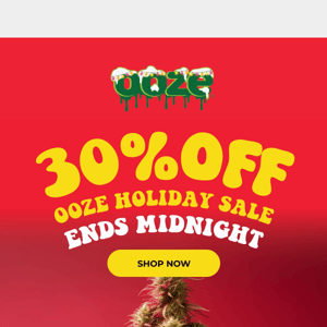 Grab your Ooze gear at 30% off before midnight!