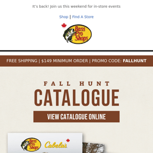 NEW: Fall Hunt Catalogue