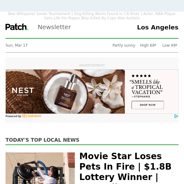 Movie Star Loses Pets In Fire | $1.8B Lottery Winner | Rate Hikes Loom