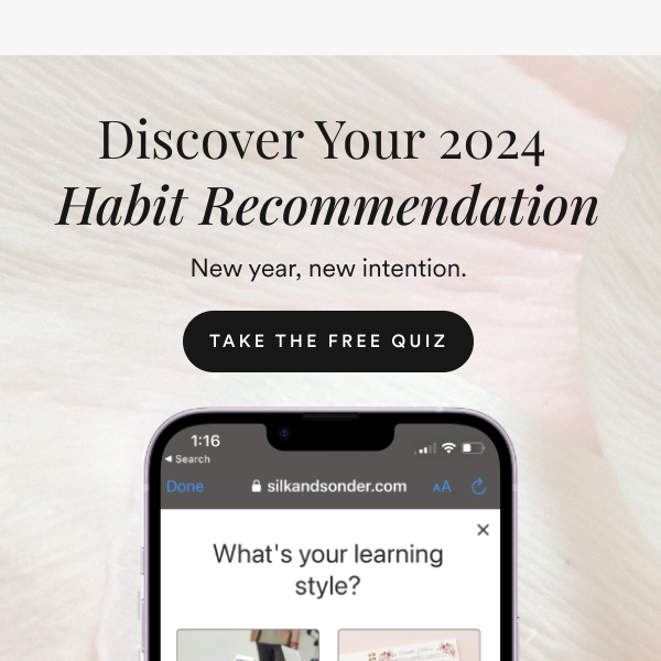 NEW QUIZ: What’s your 2024 Habit Recommendation?