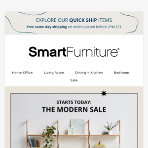 The Smart Furniture Moden Sale Starts Now!