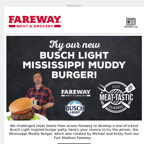Try this year's Meat-tastic Classic Winner - Fareway Stores