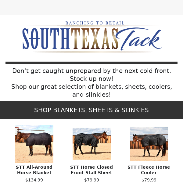 Be Prepared for the Cold: Horse Blankets