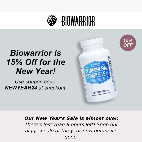 Biowarrior Blender Bottle