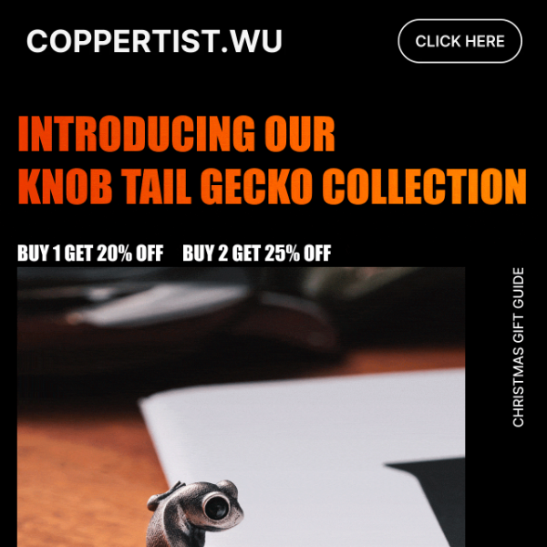 🎄Whimsical Christmas: Save 25% on Knob Tail Gecko Elegance!🎄