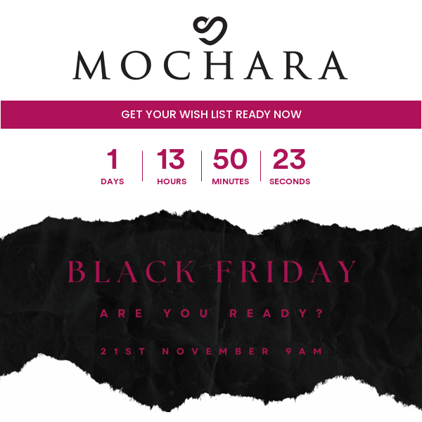 Mochara Black Friday Event