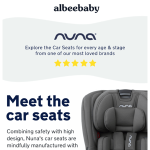 Get to know Nuna Car Seats. 👋