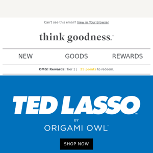 Calling all Ted Lasso fans - new jewelry for you!