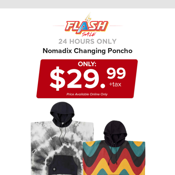 🔥  24 HOURS ONLY | NOMADIX CHANGING PONCHO | FLASH SALE
