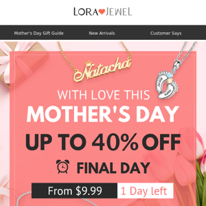 Gift Mom the Best with almost 40% Off