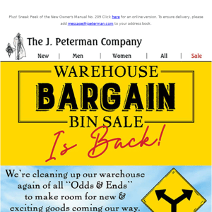 The Warehouse Bargain Bin Sale on Now!